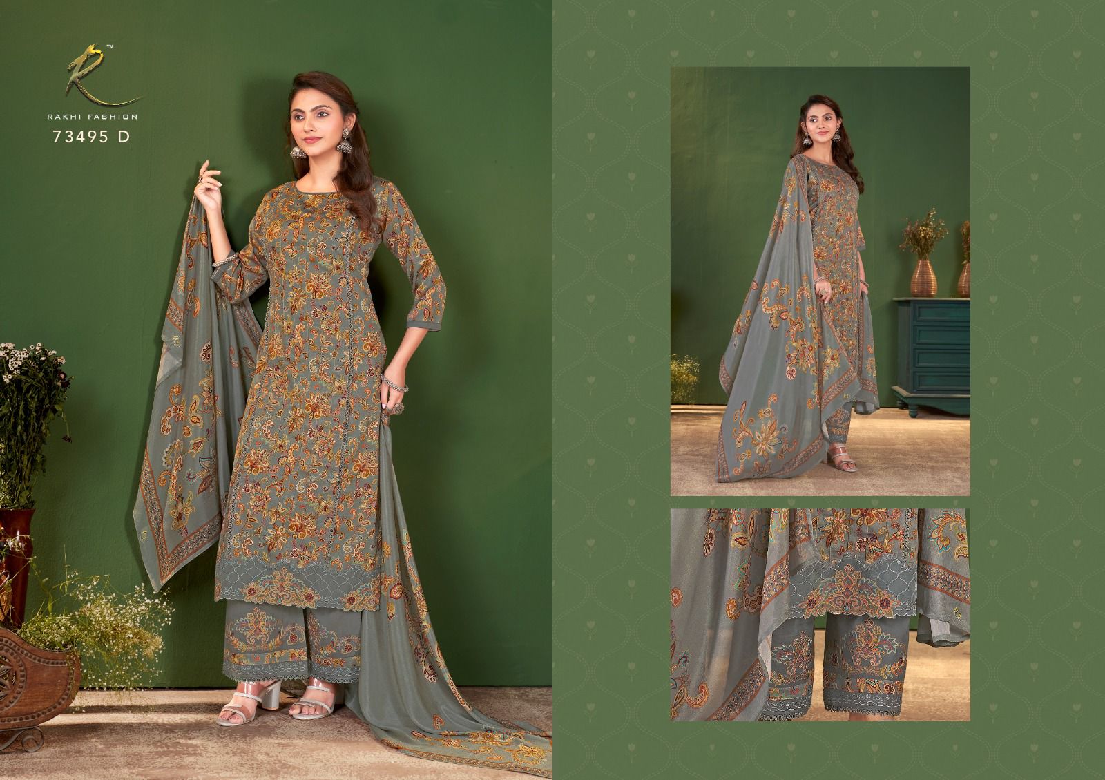 Rang E Noor 73495 Rakhi Fashion Cotton Pakistani Salwar Suits Manufacturer India