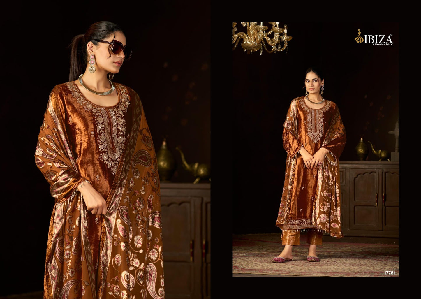 rang e tyauhaar ibiza velvet suits manufacturer ahmedabad