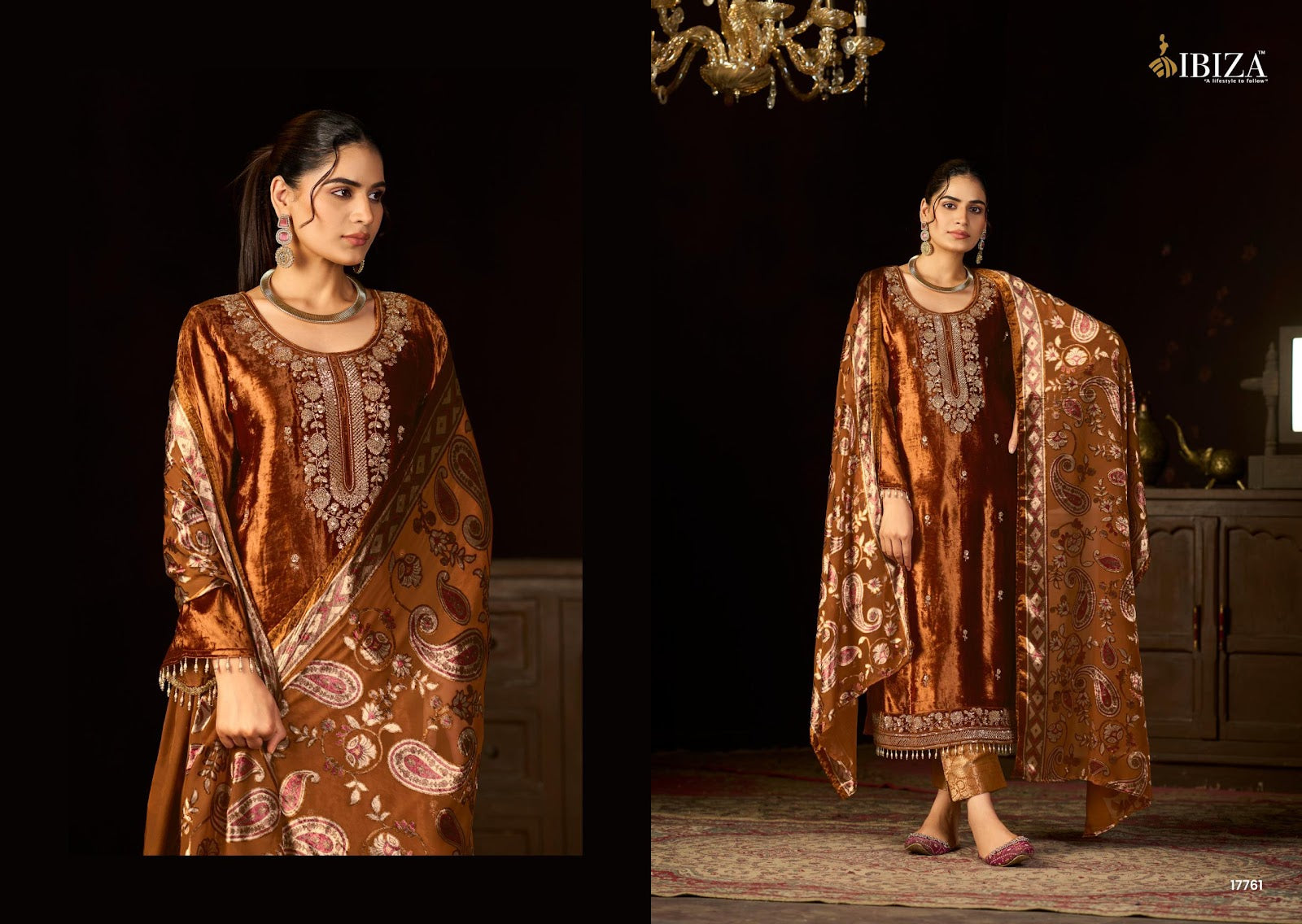 rang e tyauhaar ibiza velvet suits manufacturer ahmedabad