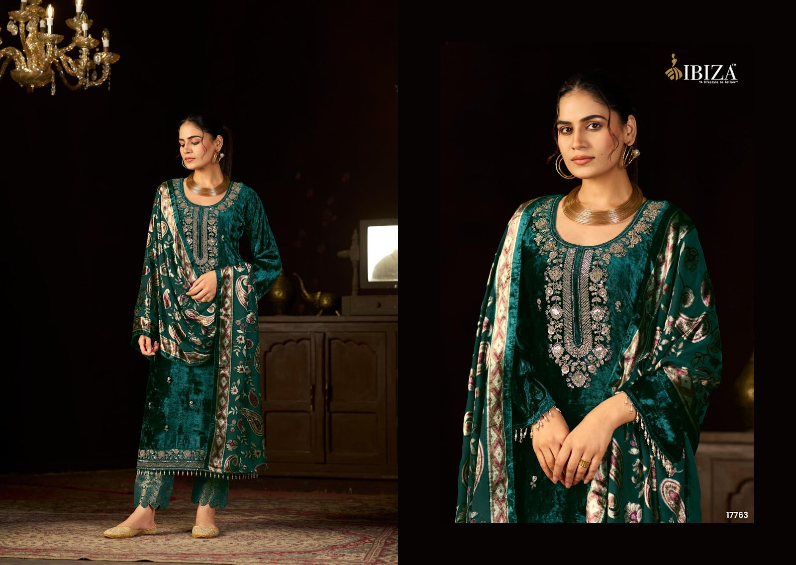 rang e tyauhaar ibiza velvet suits manufacturer ahmedabad