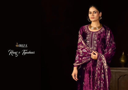 rang e tyauhaar ibiza velvet suits manufacturer ahmedabad