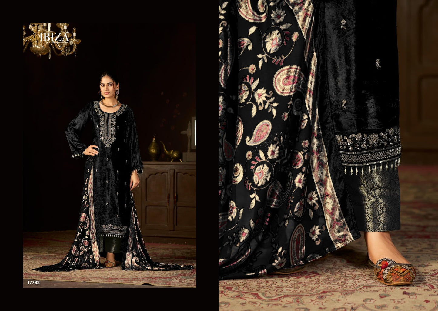 rang e tyauhaar ibiza velvet suits manufacturer ahmedabad