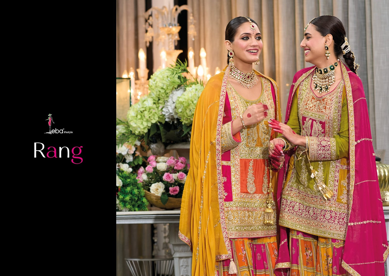 Rang Eba Lifestyle Chinon Readymade Plazzo Style Suits Exporter Ahmedabad