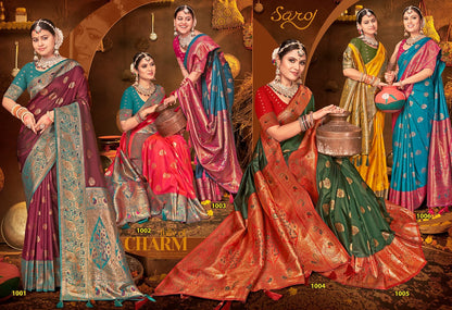 Rang Kesari Silk Vol 1 Saroj Sarees Wholesaler