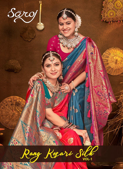Rang Kesari Silk Vol 1 Saroj Sarees Wholesaler