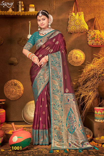 Rang Kesari Silk Vol 1 Saroj Sarees Wholesaler
