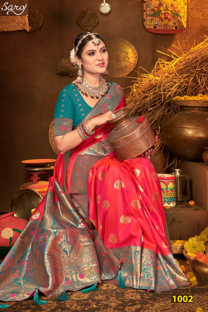 Rang Kesari Silk Vol 1 Saroj Sarees Wholesaler
