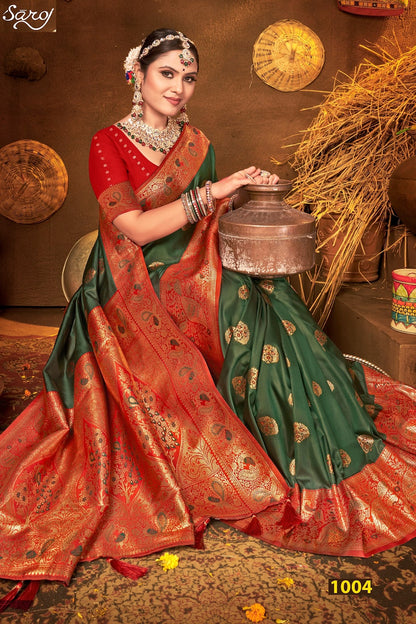 Rang Kesari Silk Vol 1 Saroj Sarees Wholesaler