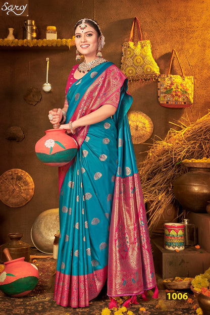 Rang Kesari Silk Vol 1 Saroj Sarees Wholesaler