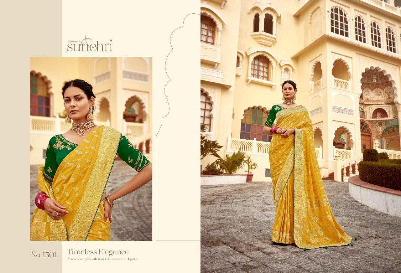 Rang Mahal 1501-1511 Sunehri Sarees Manufacturer Gujarat