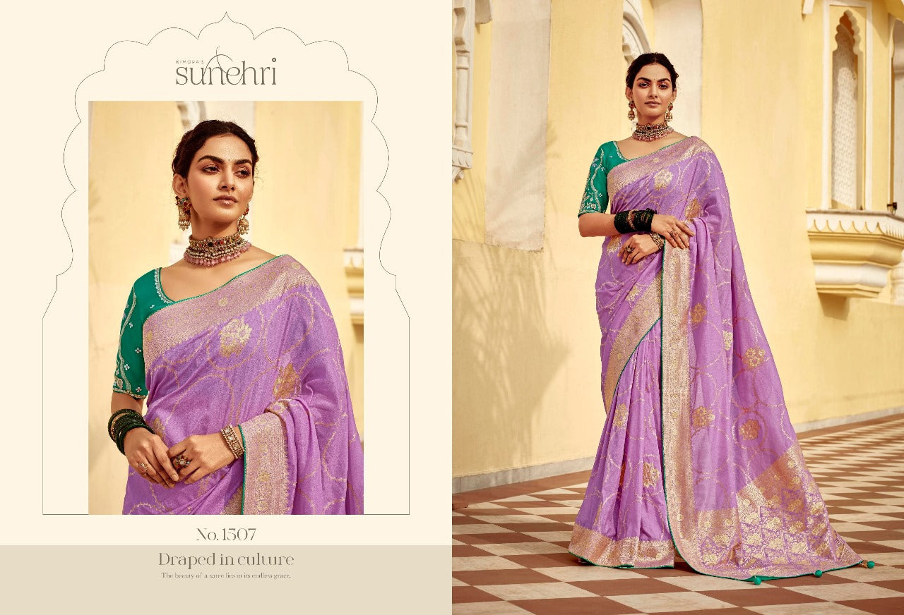 Rang Mahal 1501-1511 Sunehri Sarees Manufacturer Gujarat