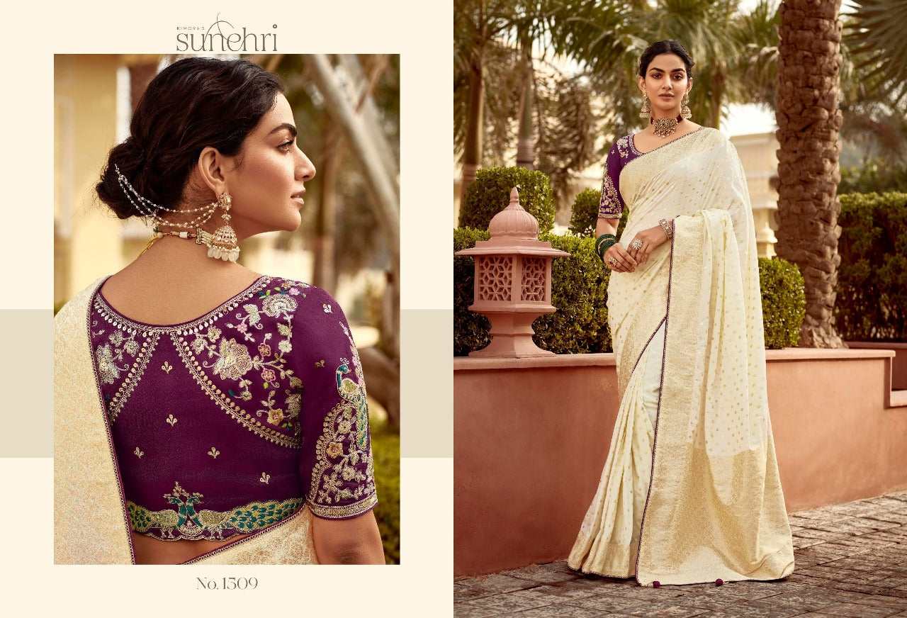 Rang Mahal 1501-1511 Sunehri Sarees Manufacturer Gujarat