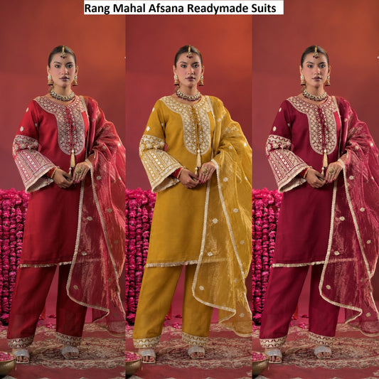 Rang Mahal Afsana Crush Readymade Suits Wholesale