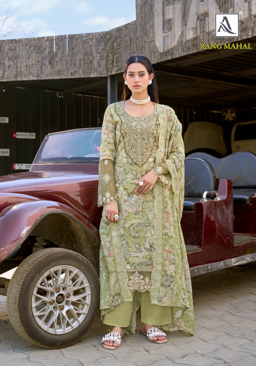 Rang Mahal Alok Cambric Cotton Karachi Salwar Suits Exporter India