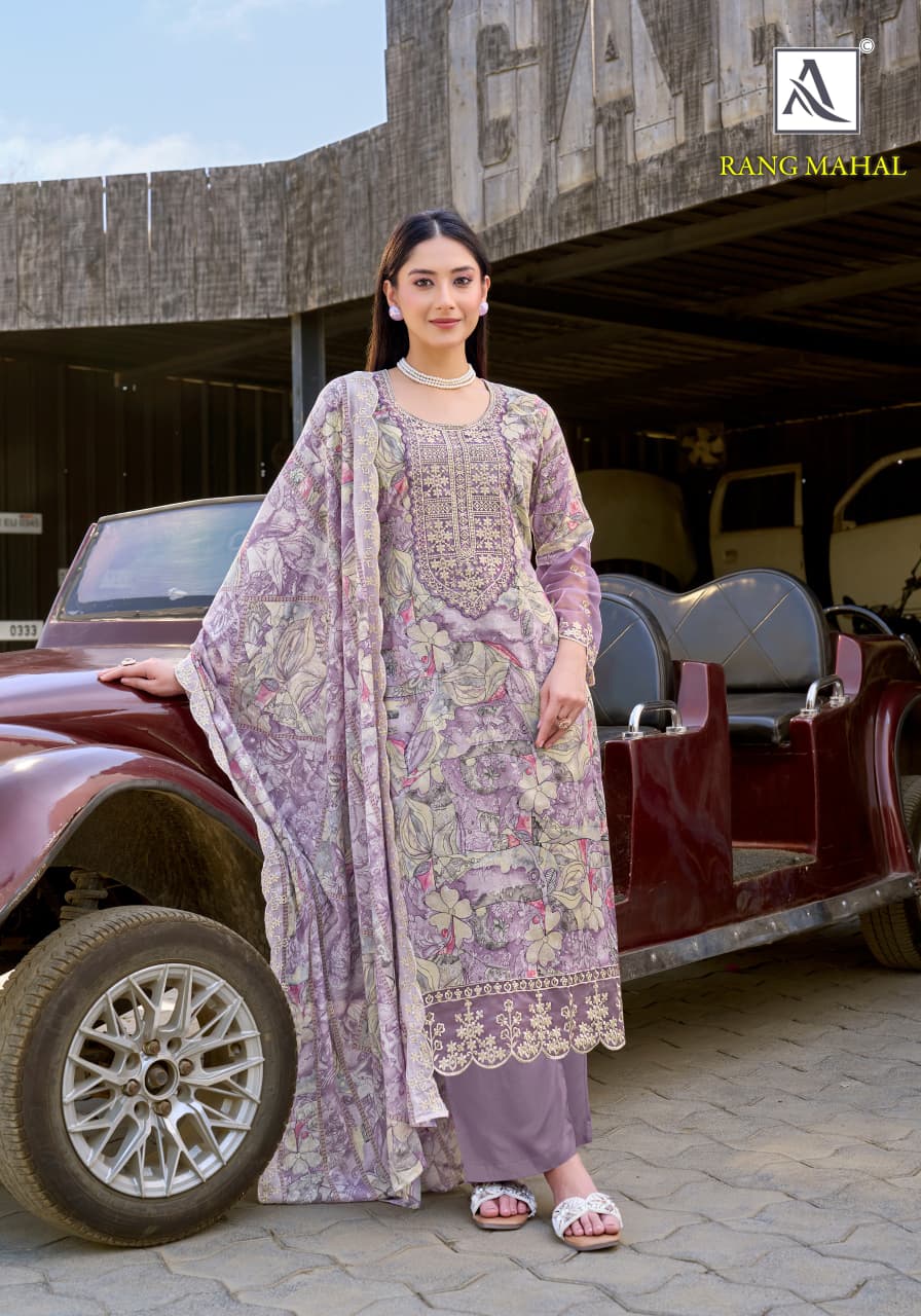 Rang Mahal Alok Cambric Cotton Karachi Salwar Suits Exporter India