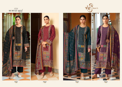 Rang Munch Nayaab Mumtaz Arts Viscose Muslin Karachi Salwar Suits Manufacturer Ahmedabad