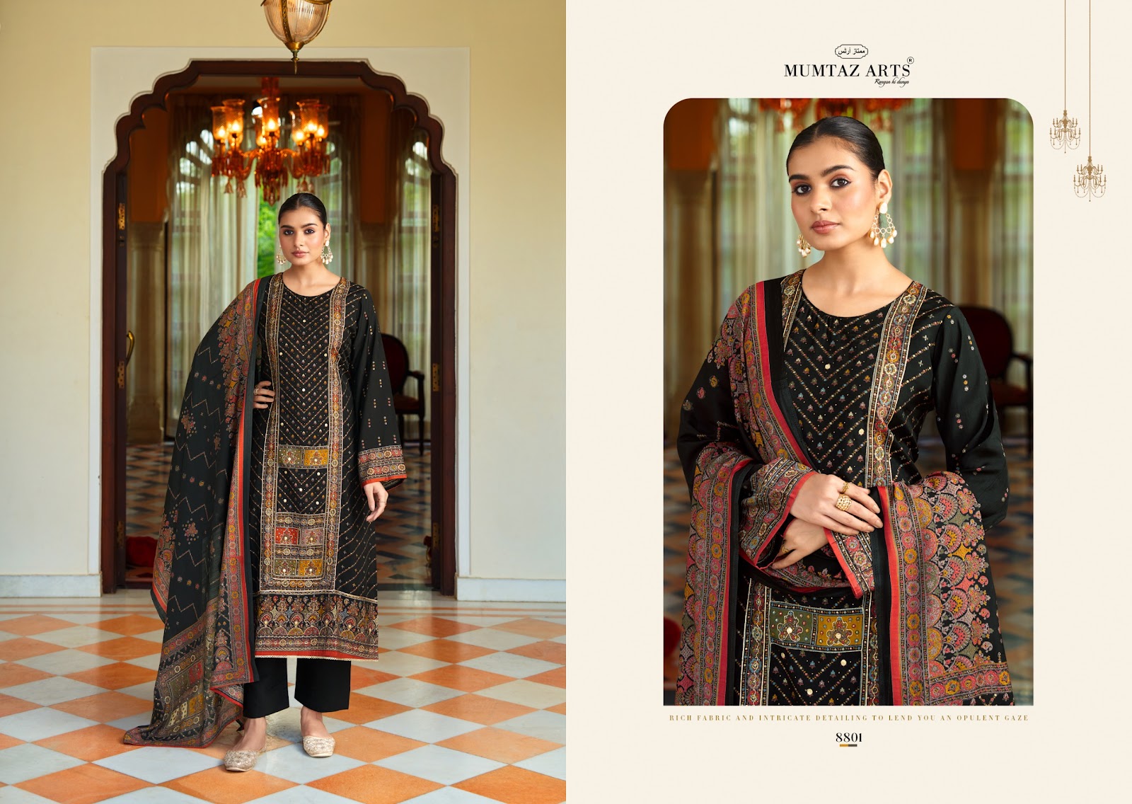 Rang Munch Nayaab Mumtaz Arts Viscose Muslin Karachi Salwar Suits Manufacturer Ahmedabad