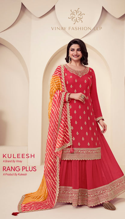Rang Plus Kuleesh Vinay Fashion Llp Chinon Sharara Style Suits Supplier
