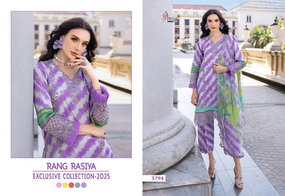 Rang Rasiya 2025 Exclusive Collection Shree Fabs Cotton Pakistani Patch Work Suits Exporter