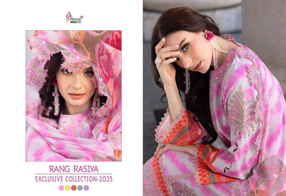 Rang Rasiya 2025 Exclusive Collection Shree Fabs Cotton Pakistani Patch Work Suits Exporter