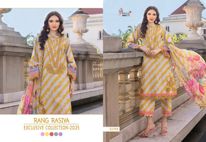 Rang Rasiya 2025 Exclusive Collection Shree Fabs Cotton Pakistani Patch Work Suits Exporter