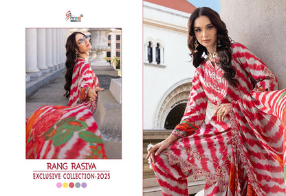 Rang Rasiya 2025 Exclusive Collection Shree Fabs Cotton Pakistani Patch Work Suits Exporter