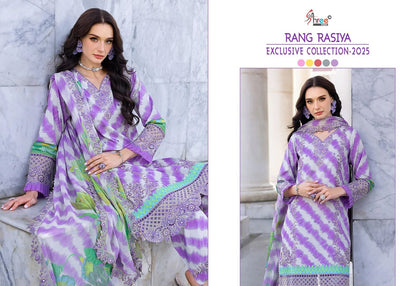 Rang Rasiya 2025 Exclusive Collection Shree Fabs Cotton Pakistani Patch Work Suits Exporter