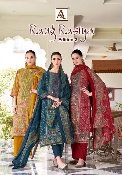 Rang Rasiya Edition 3 Alok Modal Karachi Salwar Suits Wholesale