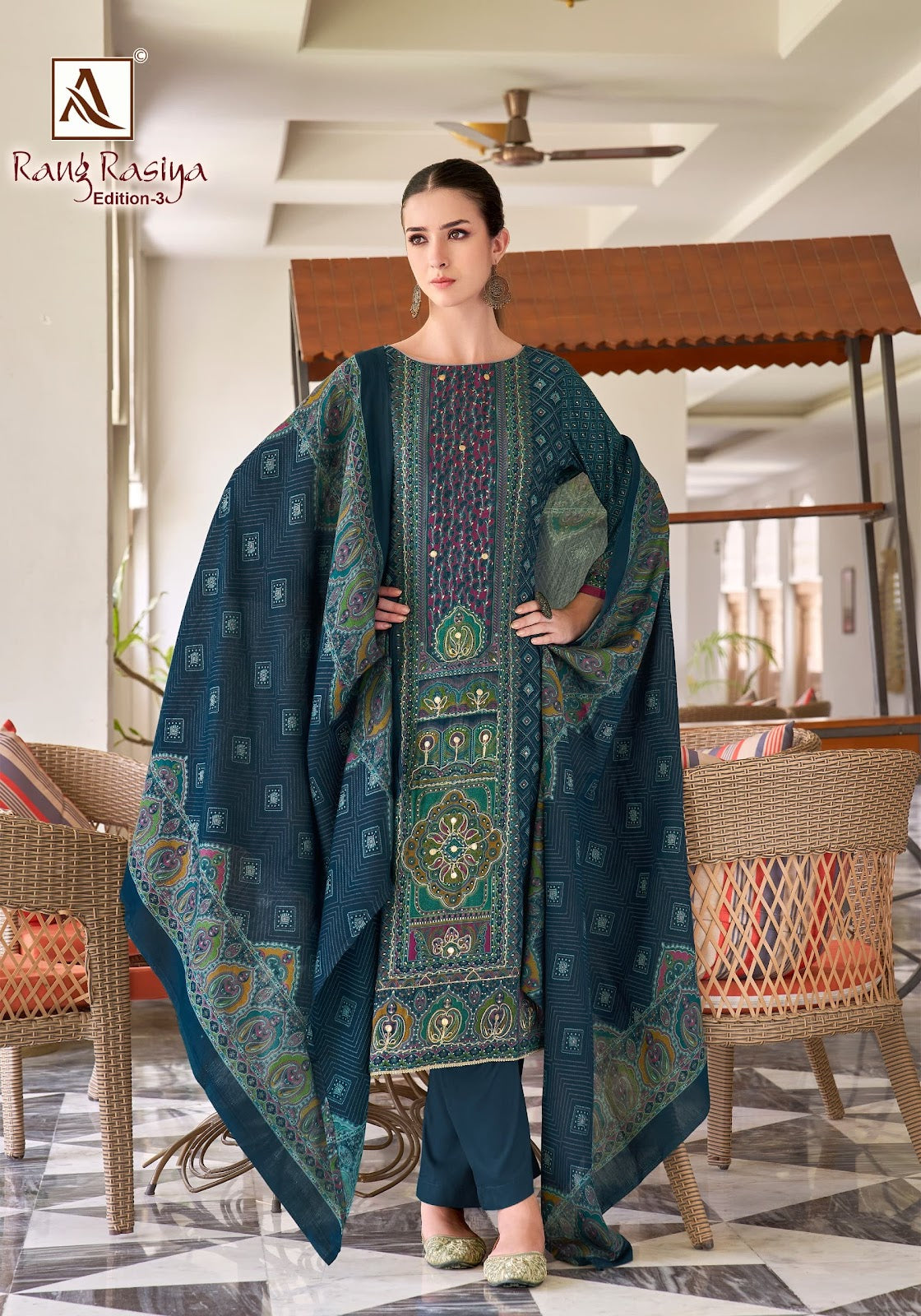 Rang Rasiya Edition 3 Alok Modal Karachi Salwar Suits Wholesale