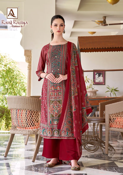 Rang Rasiya Edition 3 Alok Modal Karachi Salwar Suits Wholesale