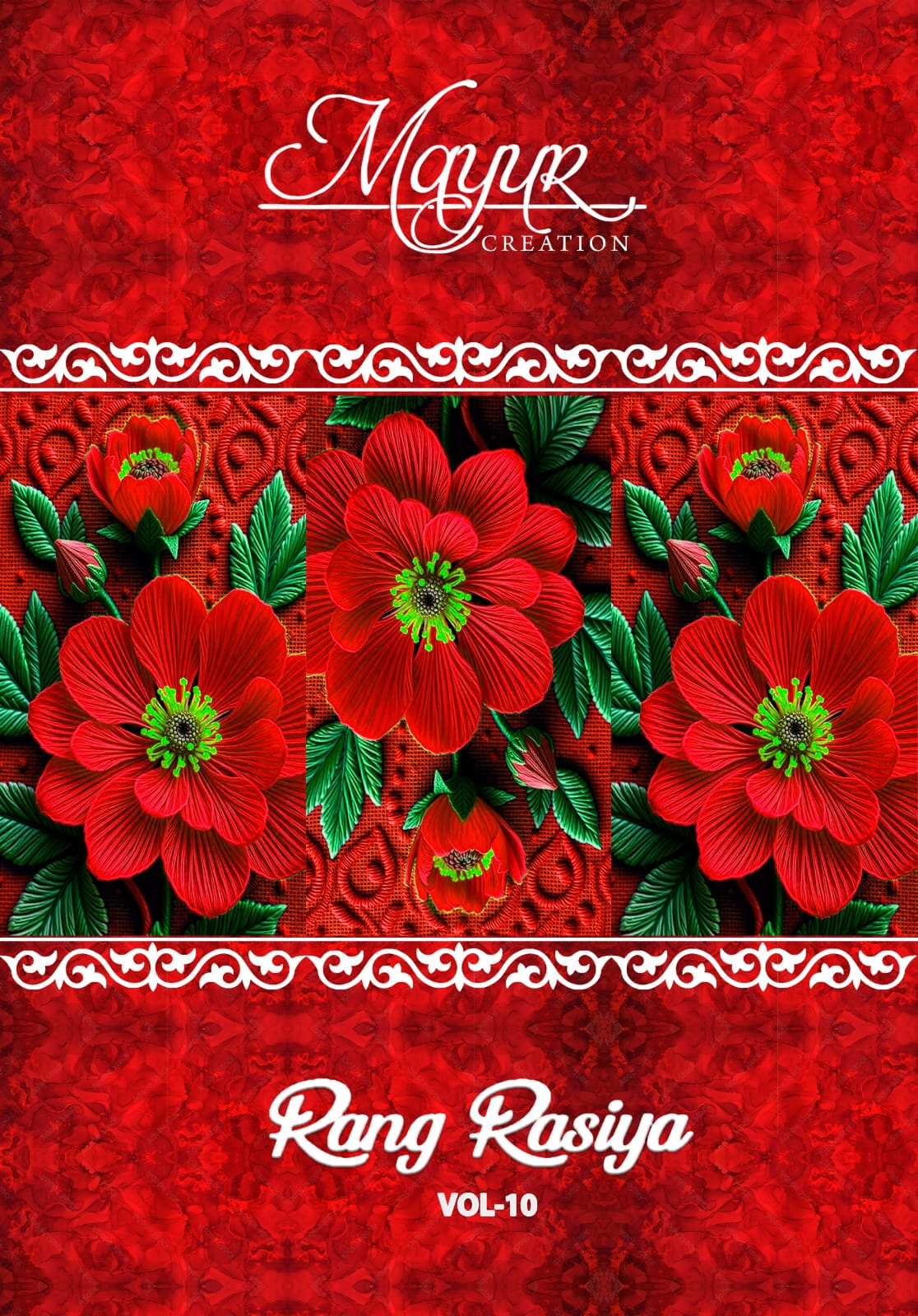 Rang Rasiya Vol 10 Mayur Creation Cotton Dress Material Wholesaler India