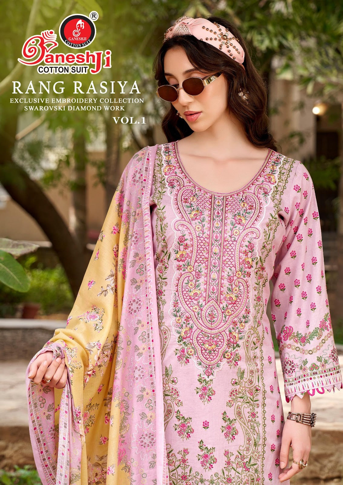 Rang Rasiya Vol 1 Ganeshji Mix Cotton Karachi Salwar Suits Supplier India