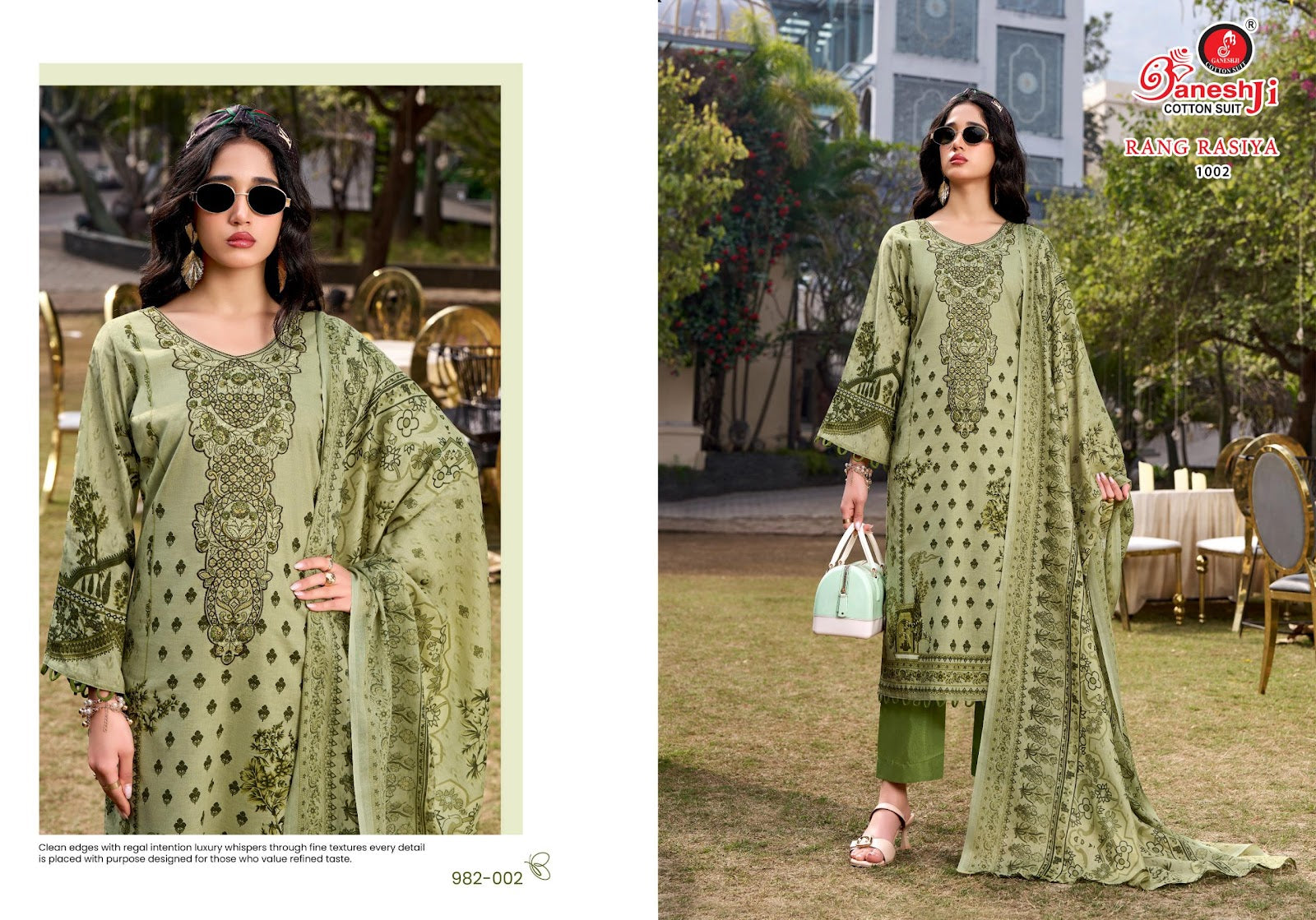 Rang Rasiya Vol 1 Ganeshji Mix Cotton Karachi Salwar Suits Supplier India