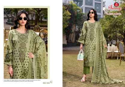 Rang Rasiya Vol 1 Ganeshji Mix Cotton Karachi Salwar Suits Supplier India