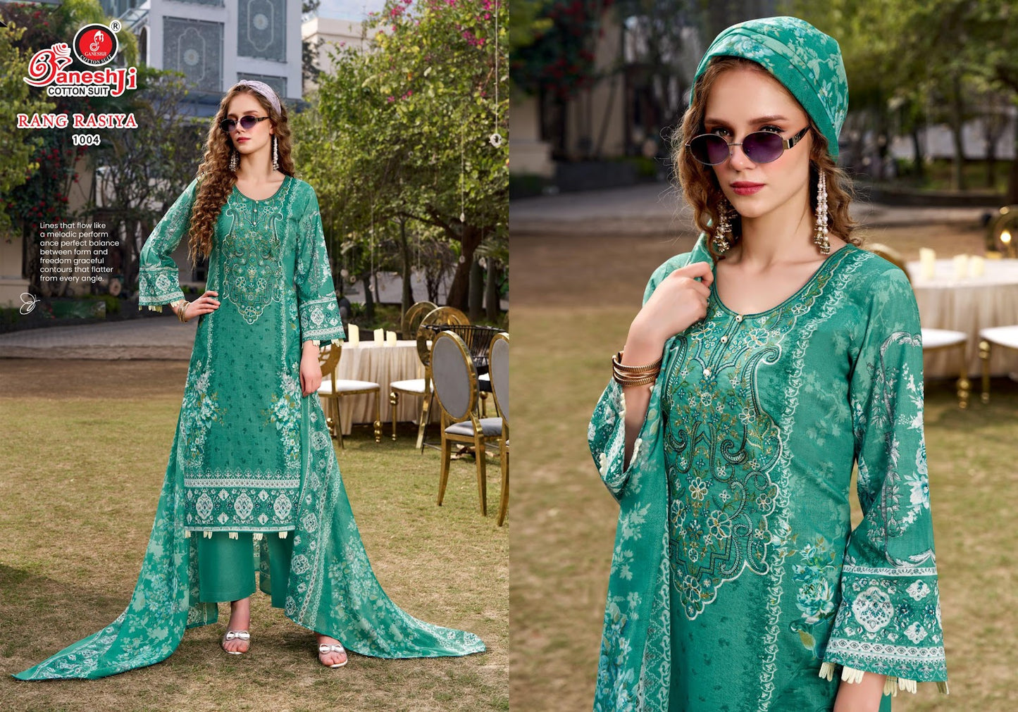 Rang Rasiya Vol 1 Ganeshji Mix Cotton Karachi Salwar Suits Supplier India