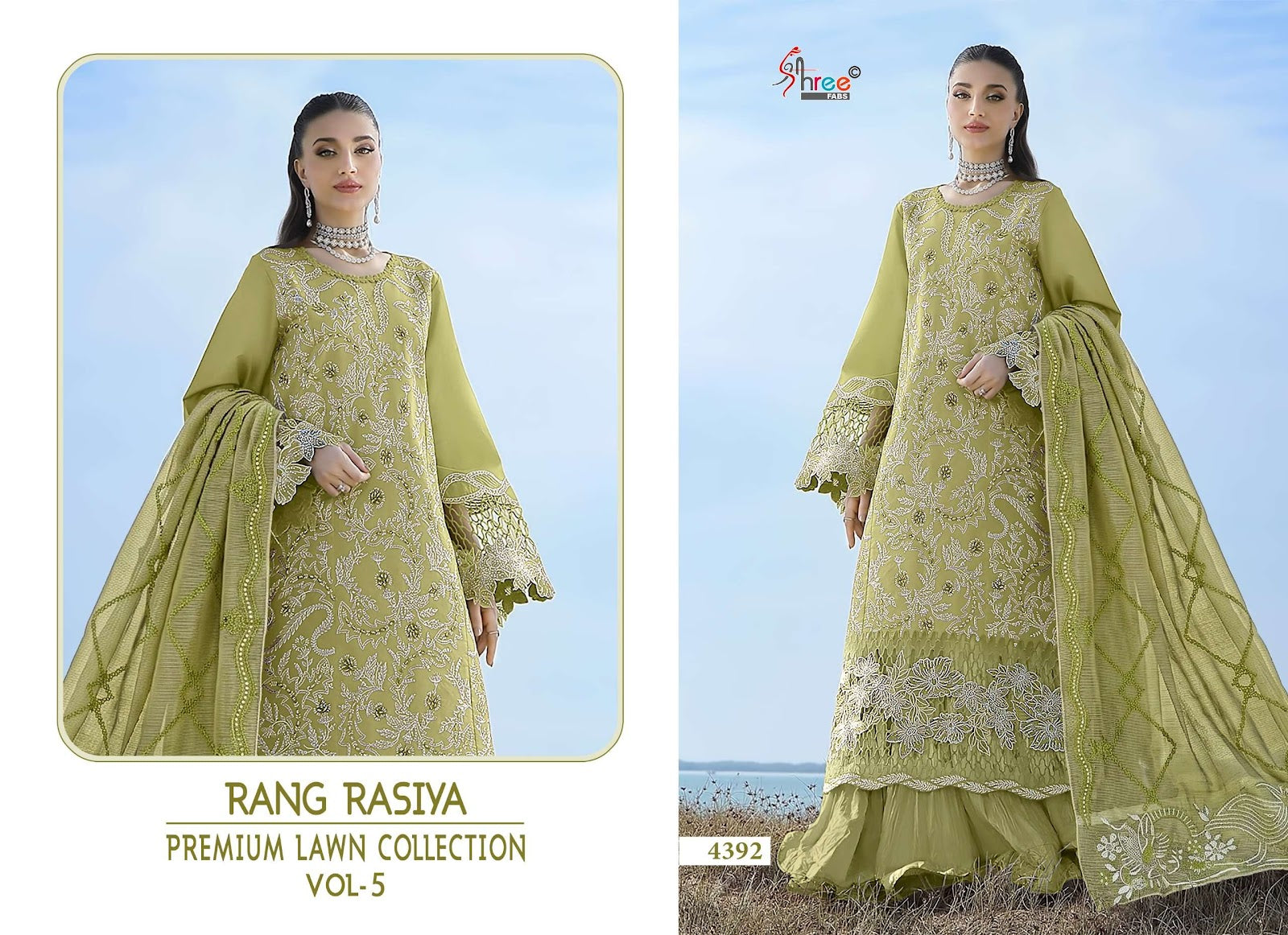 Rang Rasiya Vol 5 Lawn Collection Shree Fabs Lawn Cotton Pakistani Salwar Suits Manufacturer Gujarat