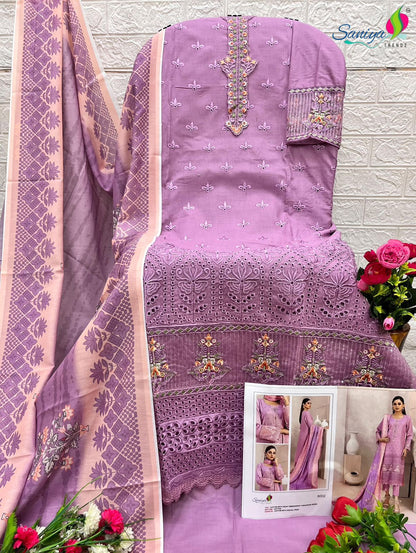 Rang Rasiya Vol 8 Saniya Trendz Cotton Pakistani Salwar Suits Manufacturer Ahmedabad