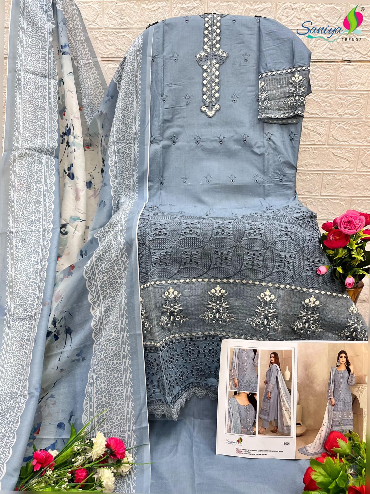 Rang Rasiya Vol 8 Saniya Trendz Cotton Pakistani Salwar Suits Manufacturer Ahmedabad