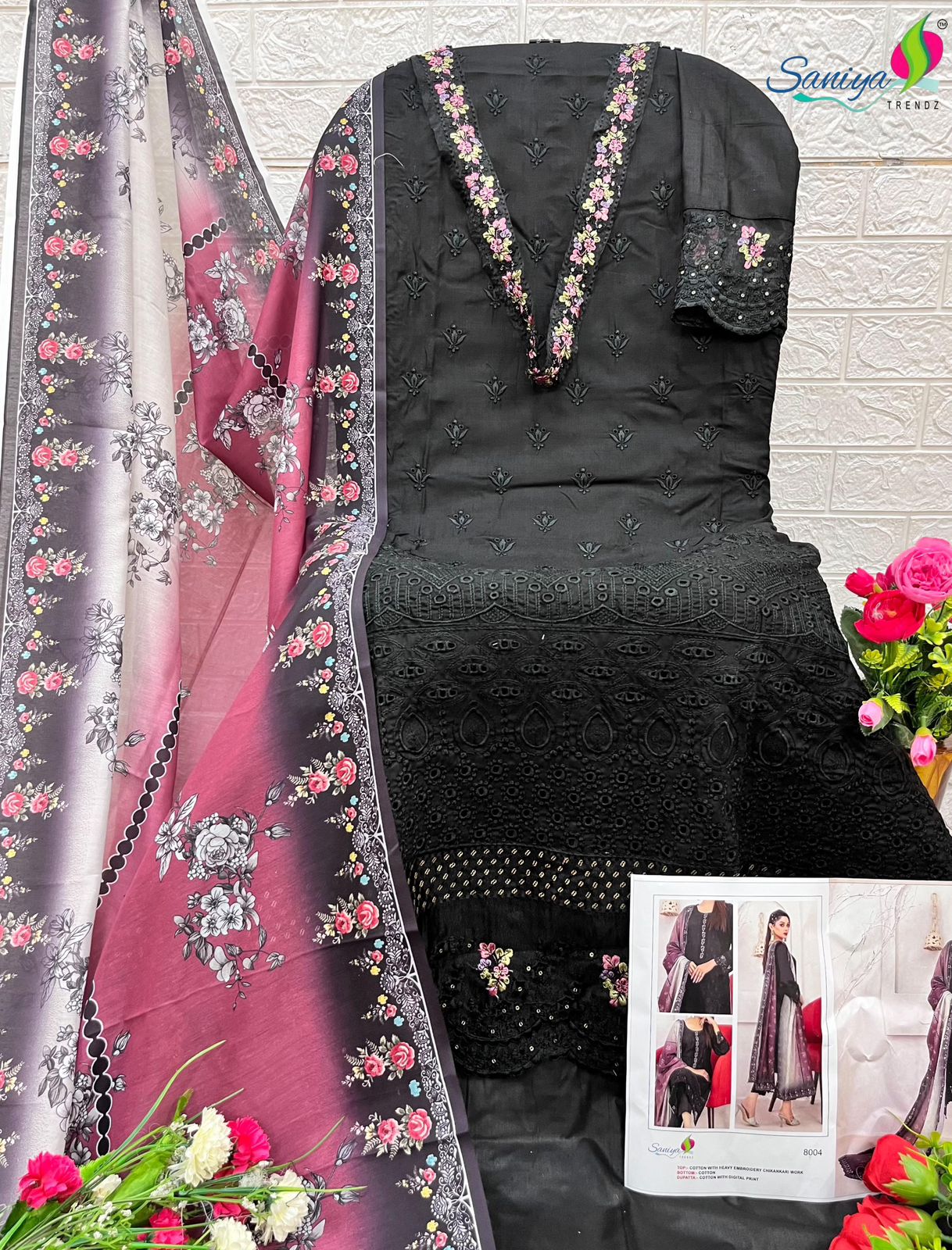 Rang Rasiya Vol 8 Saniya Trendz Cotton Pakistani Salwar Suits Manufacturer Ahmedabad