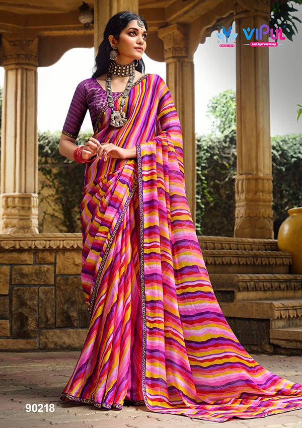 Rang Rez Vol 3 Vipul Georgette Sarees Supplier India