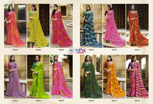 Rang Rez Vol 3 Vipul Georgette Sarees Supplier India