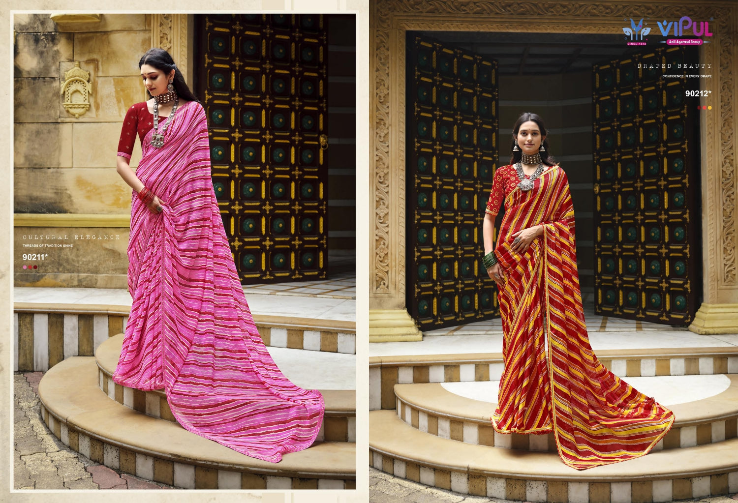 Rang Rez Vol 3 Vipul Georgette Sarees Supplier India