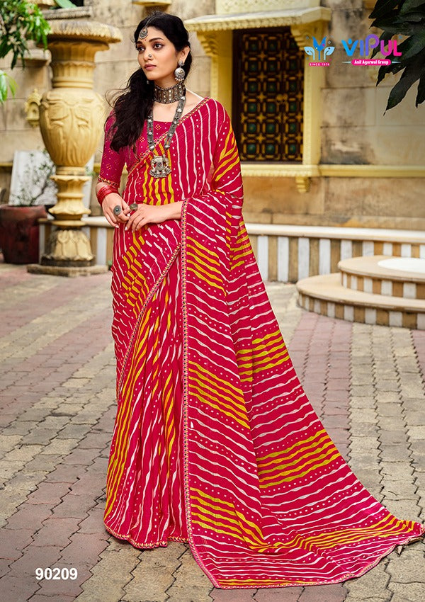 Rang Rez Vol 3 Vipul Georgette Sarees Supplier India
