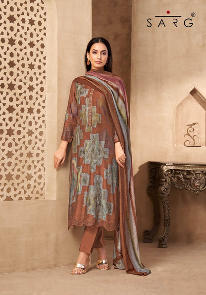 Rang Saaj Sarg Pure Muslin Plazzo Style Suits Supplier Ahmedabad