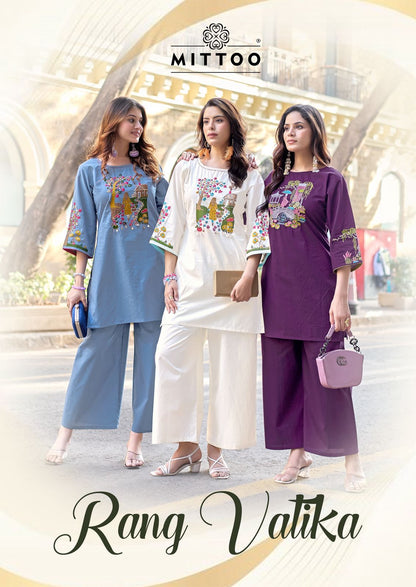 Rang Vatika Mittoo Dhabu Cotton Co Ord Set Manufacturer