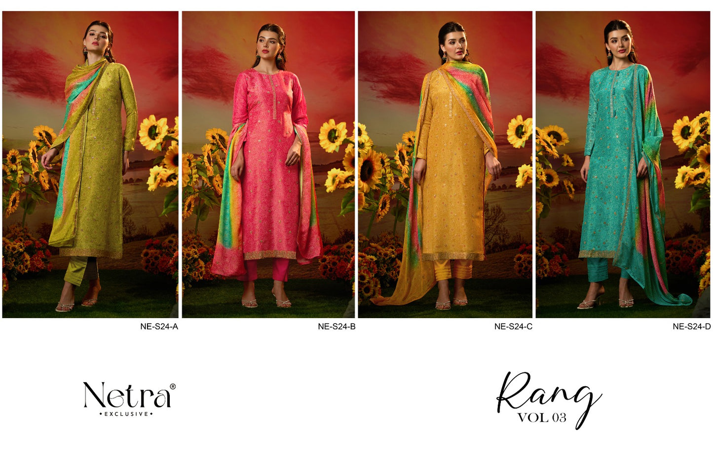 Rang Vol 3 Netra Pure Viscose Pant Style Suits Manufacturer India