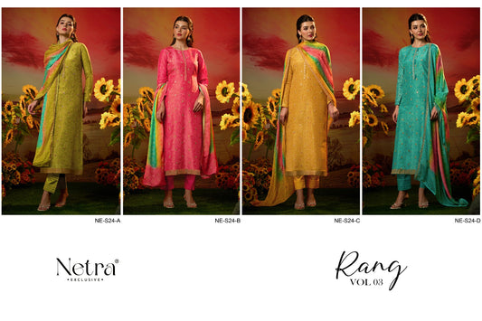 Rang Vol 3 Netra Pure Viscose Pant Style Suits Manufacturer India