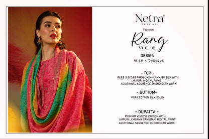 Rang Vol 3 Netra Pure Viscose Pant Style Suits Manufacturer India