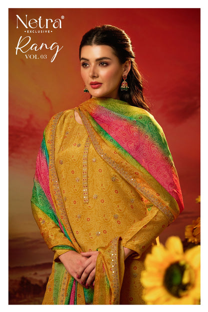 Rang Vol 3 Netra Pure Viscose Pant Style Suits Manufacturer India