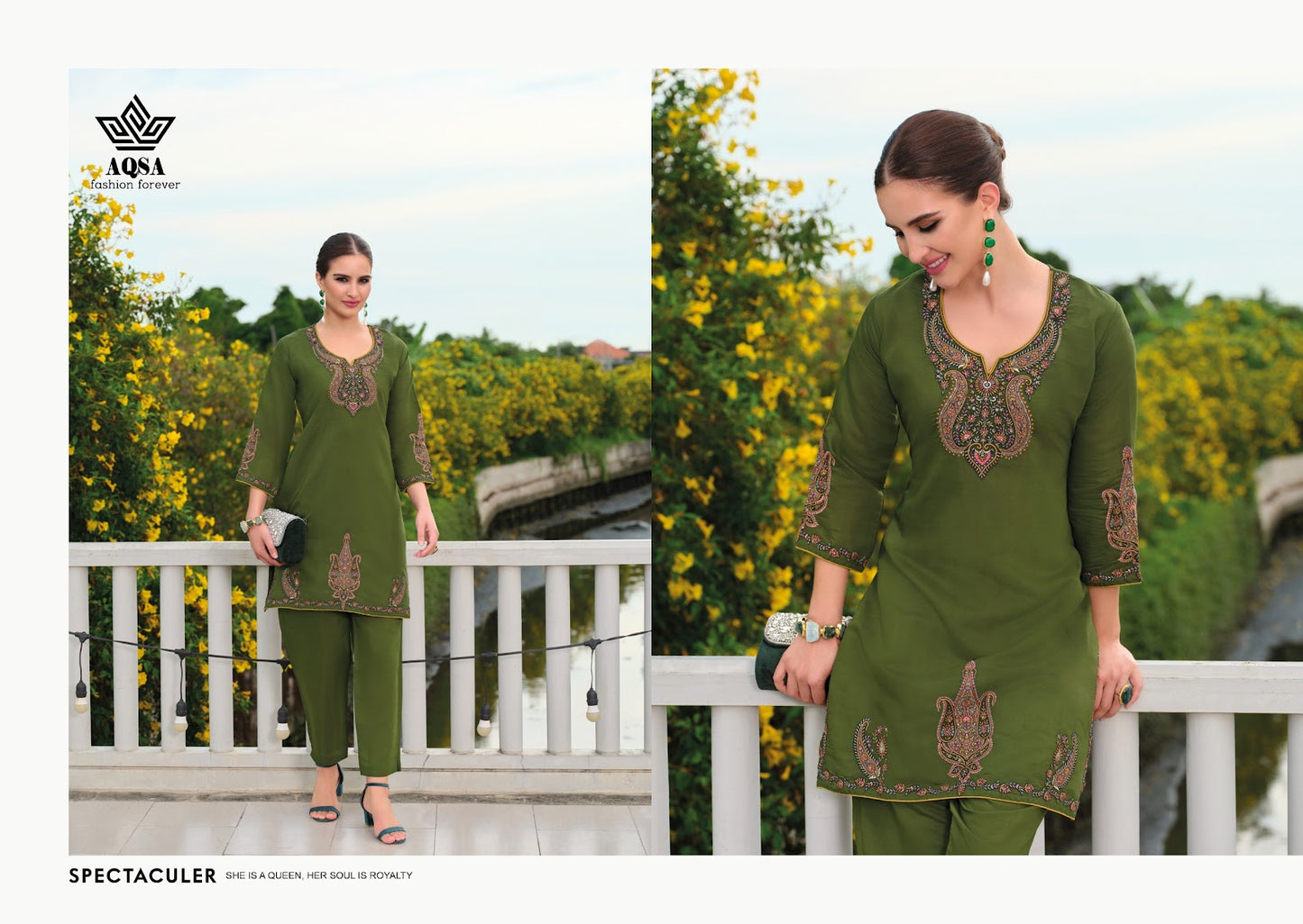 Rangat Aqsa Roman Silk Co Ord Set Supplier India